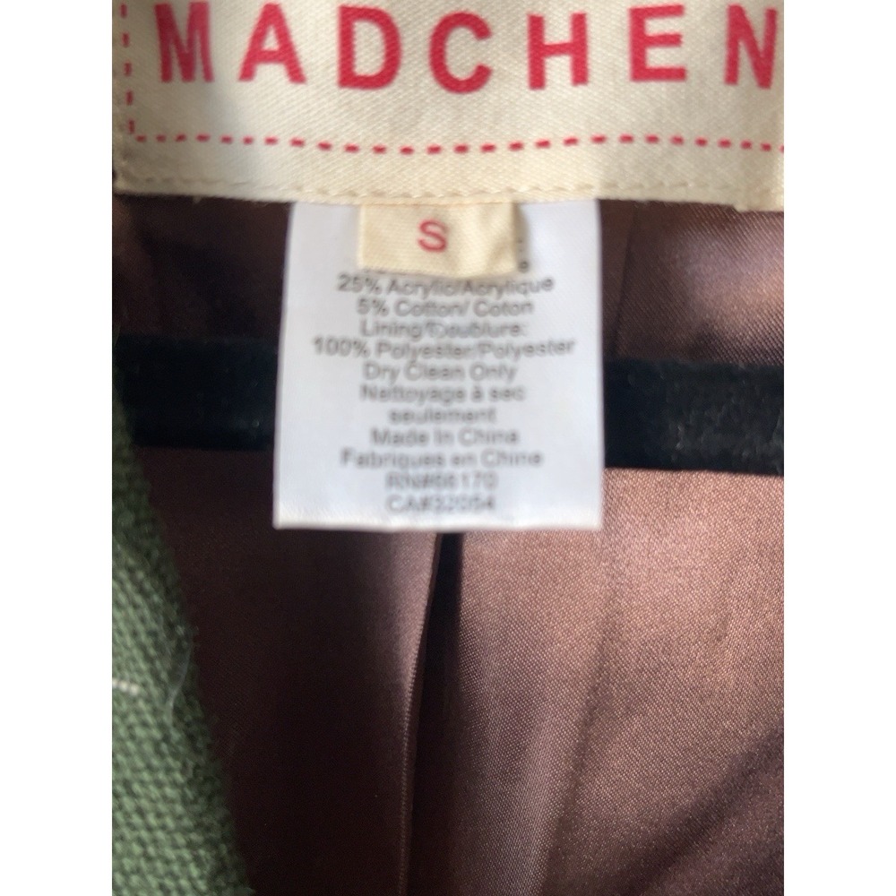 Mädchen Anthropologie Olive Green Blazer Womens S Equestrian Preppy Academia - Picture 6 of 7